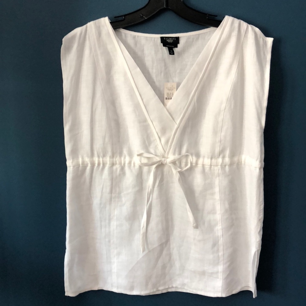 Talbots Women’s sleeveless linen top